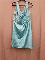 David's Bridal Blue Dress- Size 14