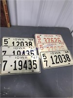 '67, '69, and '70 license plates