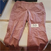 J Crew Pink Corduroy Pants-Size XL