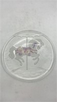 Carousel Horse Glass Platter
