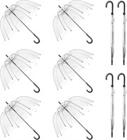 WASING 10 Pack Clear Umbrellas