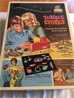 vintage games Concentration, Stone Tumbler