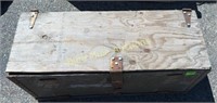 Wood tool / tack box-13"tall,13”deep,33”across &