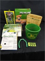 (8) Item John Deere Collector Package: Woven Baske