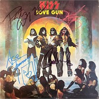 KISS Autographed Album Cover