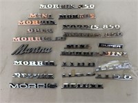 Selection Morris Mini Car Badges