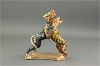 Chinese Tang Pottery Dog Figure