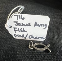 James Avery Sterling Fish Charm