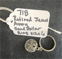 James Avery Sterling Retired Ring