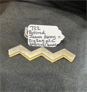 James Avery Sterling/Brass Retired Pin