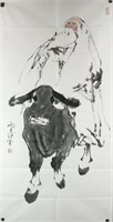 Chinese WC Painting on Paper Signed Fan Zeng 1938-