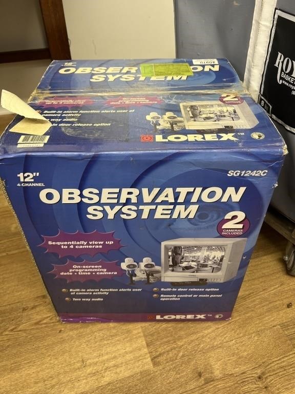 observation system 12" 4 channel 2 cams