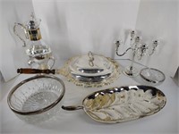 Silver Plate and Glass Serving, Decor