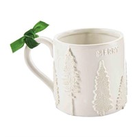 Mud Pie White Christmas Mug, Merry