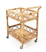 Rattan Serving Cart