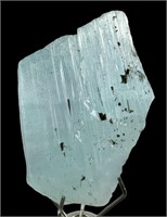 35 CTs Aquamarine Crystal With Black Tourmaline