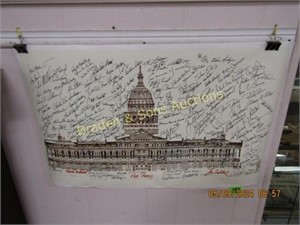 UNFRAMED CAPITOL OF TEXAS PRINT (RICK PERRY YEARS)