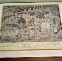 FRAMED PRINT - 1983 MUSEUM OF FINE ARTS, BOSTON