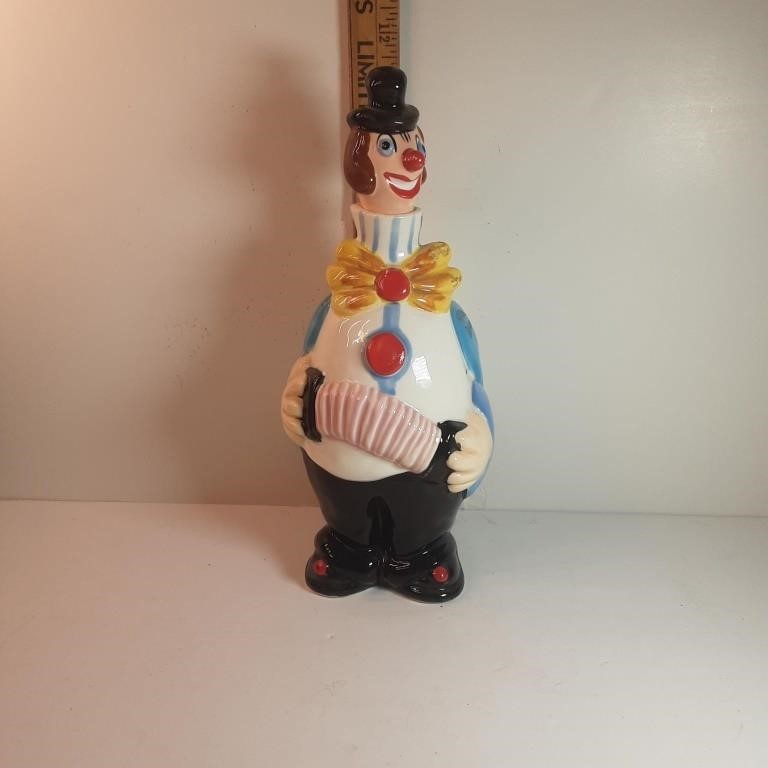 Vintage barware clown decanter