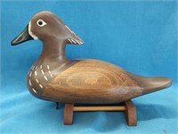 Wood Duck Decoy, by Ed Gray III, 2014, look at