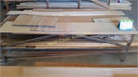 Work bench w/ Cubbies,Metal legs, Wood Top 10'L x