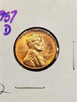 BU 1957-D Wheat Penny