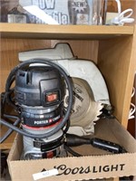 corded router and circular saw