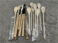 Assorted Wooden Spoons & Forks