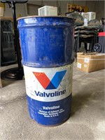 Valvoline 16 gallon oil barrel - dents and