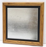 Framed Contemporary Beveled Edge Wall Mirror