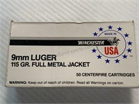 50 rounds 9MM Luger