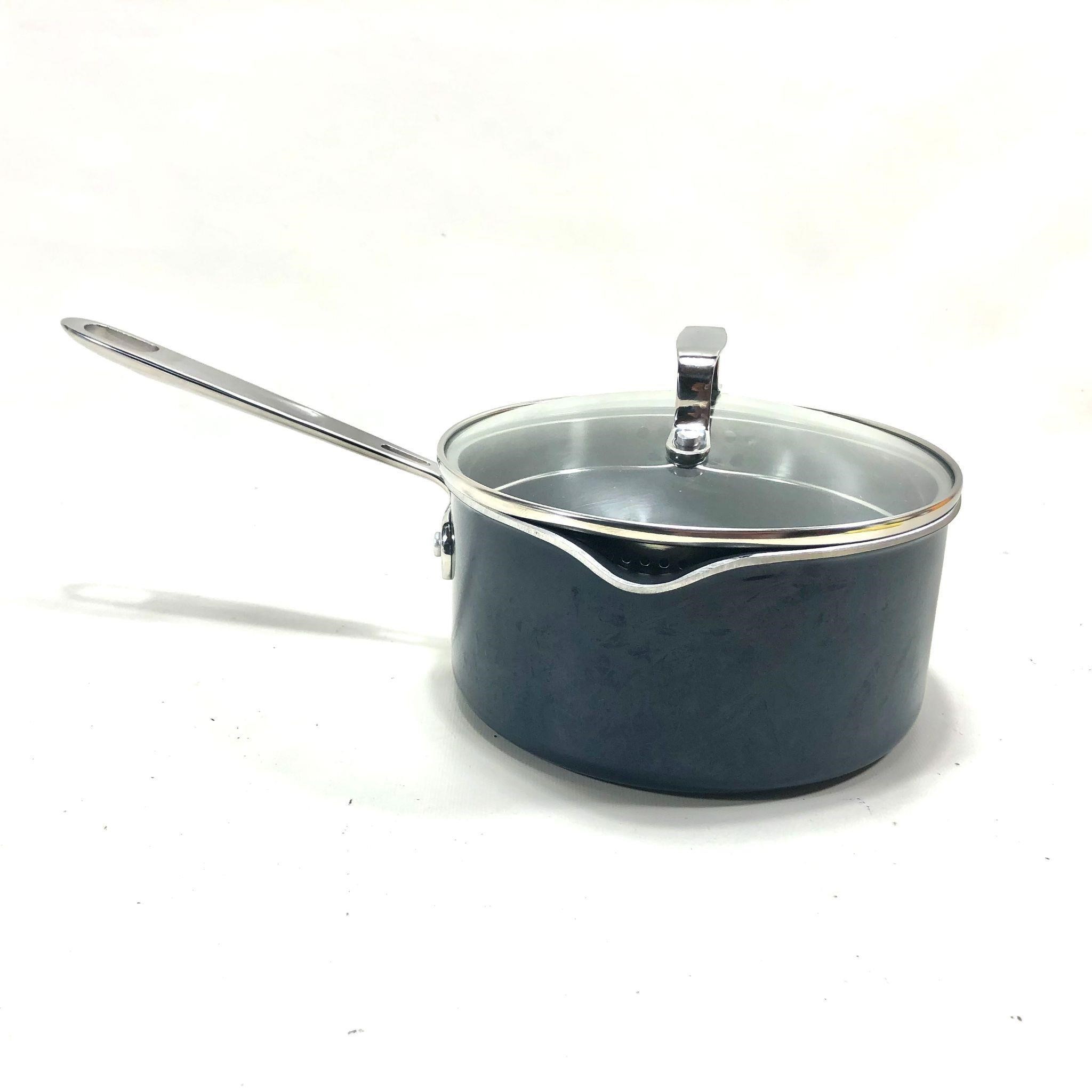 UNUSED Emeril 2 QT Double Pout Saucepan - Blue