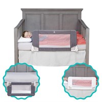 hiccapop Convertible Crib Bed Rail, Grey