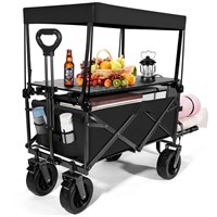 Beach Wagon Cart Foldable Travel Cart for Outdoor