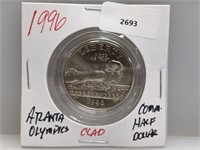 1996 Clad ATL Olympics Comm Half $1