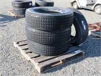 (4) 285/70R 19.5 Tires