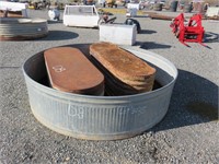 (3) Assorted Galvanized Water Troughs