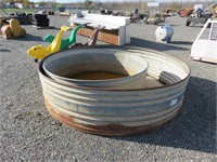 (2) Assorted Galvanized Livestock Water Tanks