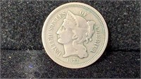 1873 Three Cents Nickel