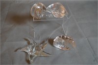Clear Nautical Crystal Paperweights