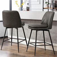 $210  Swivel Counter Height Bar Stools -Upholstere