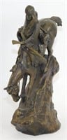 "The Bronco Buster" Bronze Figurine - 6 ½" Wide,