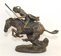 "The Cheyenne” Bronze Figurine - 7” W X 6" T,