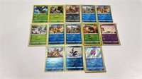 (13) Pokemon Trading Cards, some are sleeved