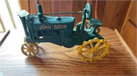 John Deere cast iron tractor