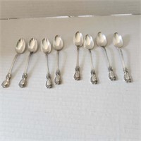 8 Small Sterling Towle spoons