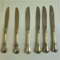 6 Towle Knives Sterling Handles