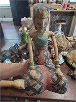 Large Antique Indonesian Wedding Figure - Hand