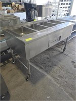 ELECTRIC  STEAM TABLE ON CASTERS