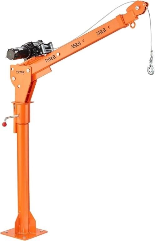 Electric Pickup Truck Crane 1100 lbs Capacity